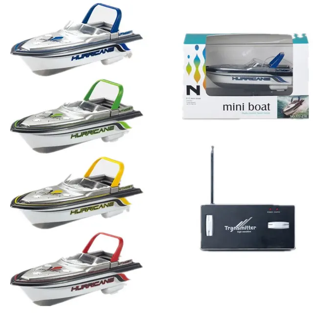 Mini Radio-Controlled Speedboat RC Ship Electric Remote Control Submarines Kid's Scientific Experiment Technology Funny Toy 2