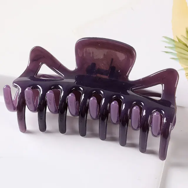 1PC Barrettes  Hair Claw For Women Acrylic Hairpins Hair Crab Claws Girls Make UP Washing Tool Accessories Women Hair Clips 2021 49