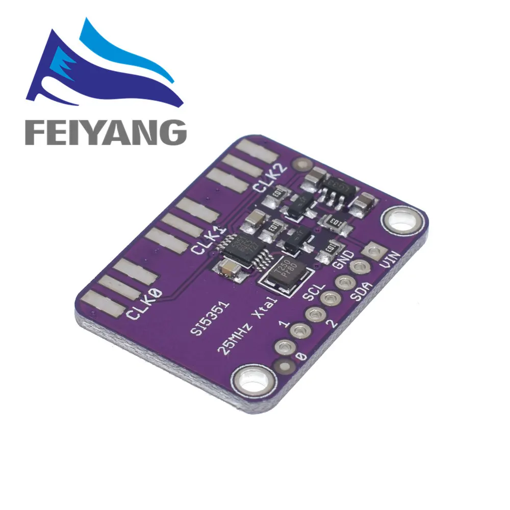 1 шт. DC 3 V-5 V Si5351A Si5351 I2C тактовый генератор коммутационная плата модуль генератор сигналов часы 8 кГц-160 МГц для Arduino