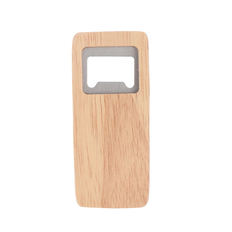 

Fashion Bottle Opener Simple Jar Bottle Wrench Creative Wood Multifunction Square-shaped Can Opener Kitchen Tool