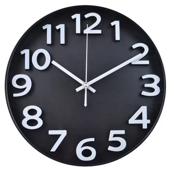 

12 Inch Silent Clock Three-dimensional Fashion Creative Wall Clock Living Room Wall Watch Quartz Clock Simple Modern Clock