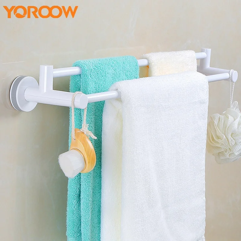 

Bathroom Shelf White Washroom Towel Bars Bath Wall Mounted Clothes Bar Wall Mounted Towel Hanger Wall Hanger For GDE100B 2