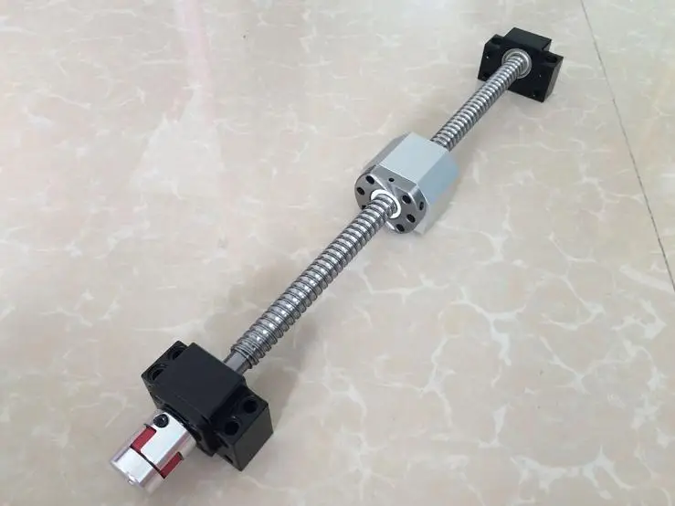 

SFU1605 набор SFU1605 SFU1610 свернутый шариковый винт C7 с торцевой обработкой + BK/BF12 Опора + гайка Корпус + муфта RM1605