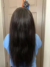 Mechones de pelo liso brasileño con cierre, cabello humano Remy de 30 pulgadas, Color Natural, 3 mechones