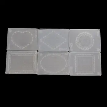 

6 Pcs/Set Mini Heart Square Nail Art Silicone Mold Geometric Shape Template Acrylic Gel Tools Resin Mold Jewelry Making Tools