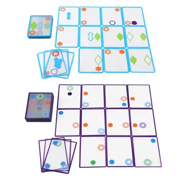 

Spatial Logical Training Toy Overlapping Swish Transparent Card Game Kids Gifts Developing Imagination and Creativity