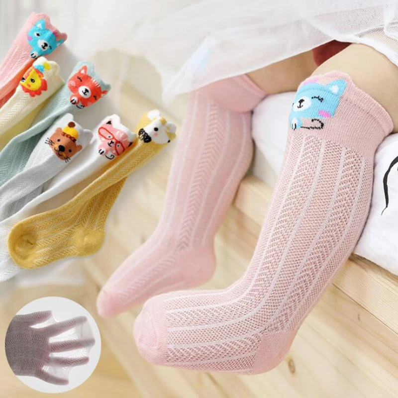 3 Pairs Baby Boy Girl Cartoon Breathable Socks NewBorn Infant Toddler Kids Sock 