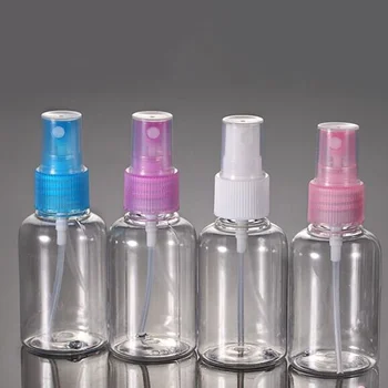 

30/50/100ml Empty Spray Bottle Travel Transparent Plastic Clear Perfume Atomizer