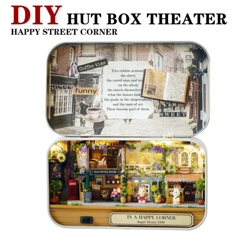 DIY игрушки Миниатюрный 3D набор игрушек для дома коробка театра Украшение Дома