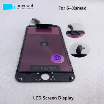 

10pcs/Lot Novecel High Brightness Screen with Touch Digitizer assembly For iPhone 7 8 6 6S Plus X Xs Max XR Screen Remplacement