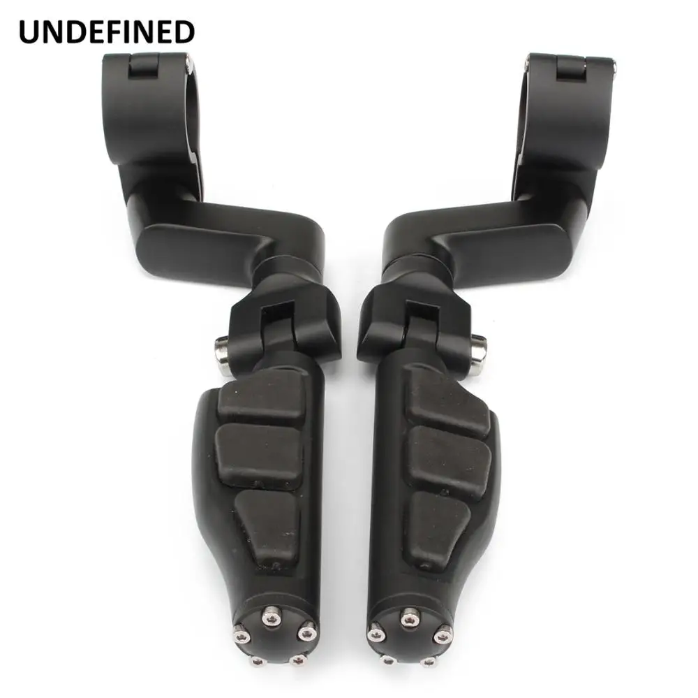 1'' 25mm Motorcycle Highway Foot Pegs Engine Guard Footrest Footpegs For Harley Sportster Touring Road King Street Glide Softail