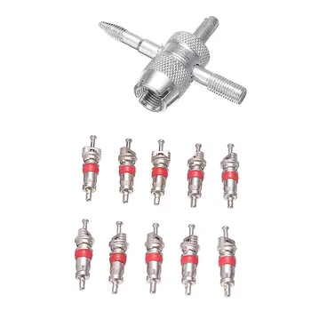 

Durable 10pcs Alloy Tyre Valve Core Wheel Valve Car Truck Motorcycle Bicycle Repair Tool with Valve Repair Tool