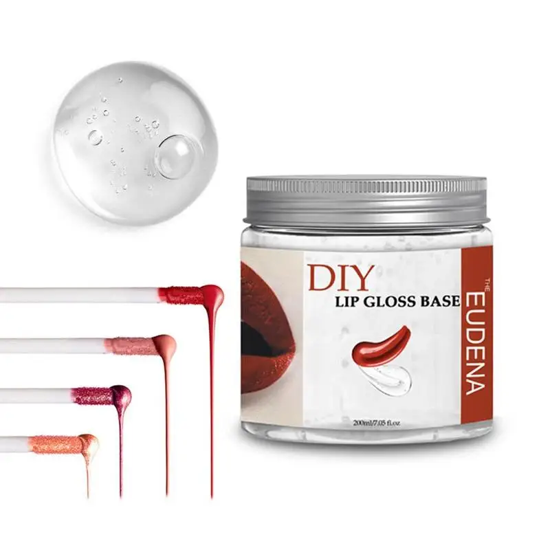 200ml Clear Lip Gloss Base Oil Non-Stick DIY Lip Stick Material Gel for Lip Gloss Lipgloss Base Handmade Liquid Lipstick Tools