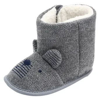

Infant Girls Boys Baby Snow Boots Soft Sole Animal Prints Bow Anti-Slip Warm Cotton Winter Classic Unisex Baby Shoes #814