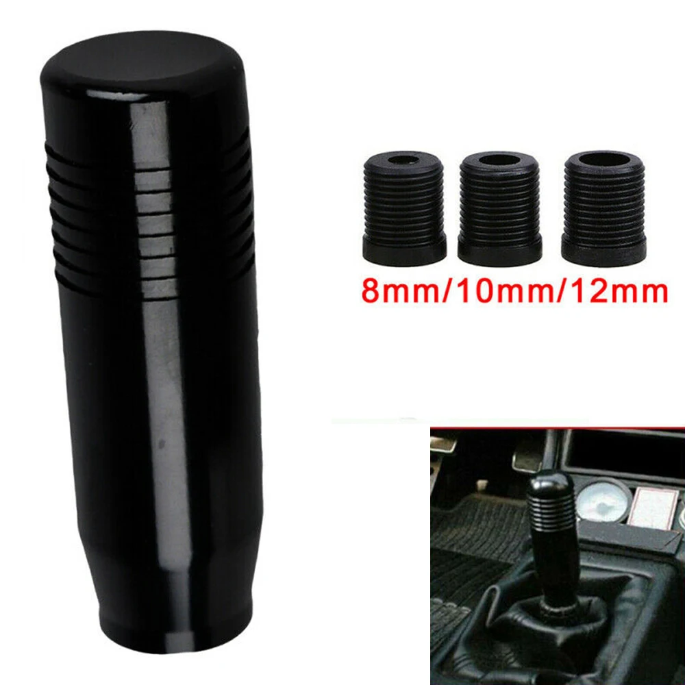 

Black Car Shift Knob Threaded Sleeve Speed Stick Gear Shifter Lever Universal