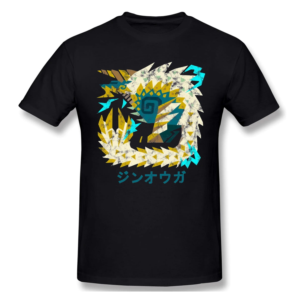 World Iceborne Zinogre футболка Kanji забавный дизайн monster hunter ARPG PS4 игровой плеер уличная