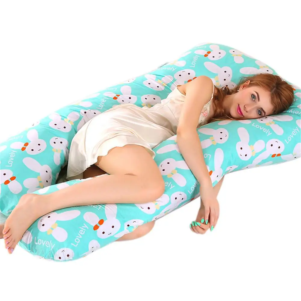 Многофункциональная u-образная поясная подушка с сердечником многофункциональная боковая подушка для беременных женщин 70*13 см - Цвет: G