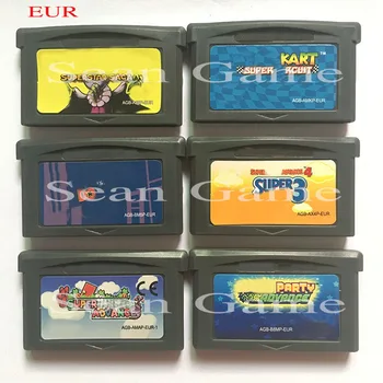 

32 Bit EUR Video Game Cartridge Card Advance 1/Advance 3 4/Kart Circuit/Saga Version