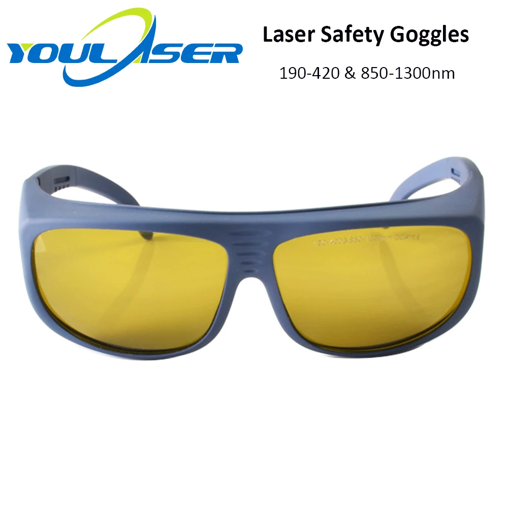 Лазерные защитные очки YOULASER 1064 нм 850-1300 OD4 + CE для оптоволоконного лазера |