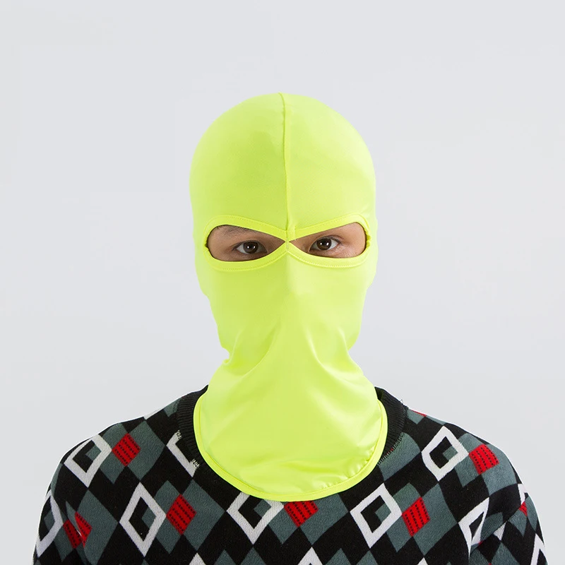 Мотоциклетная маска для лица Флисовая Балаклава зимняя для Балаклава Kominiarki лыжный подшлемник призрак подшлемник моторrad Maske - Цвет: YingGuangLv
