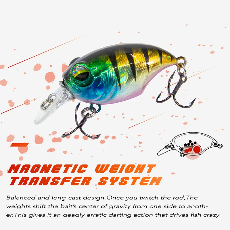 Banshee 42mm 8g Crankbaits Fishing Wobblers For Pike Wobbler For Trolling Minnow Crankbait Floating Perch Zipbaits Lipless Lure