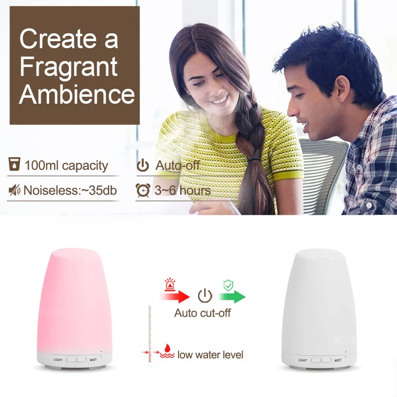 Ультразвуковой увлажнитель аромараспылитель эфирных масел ароматерапия 7