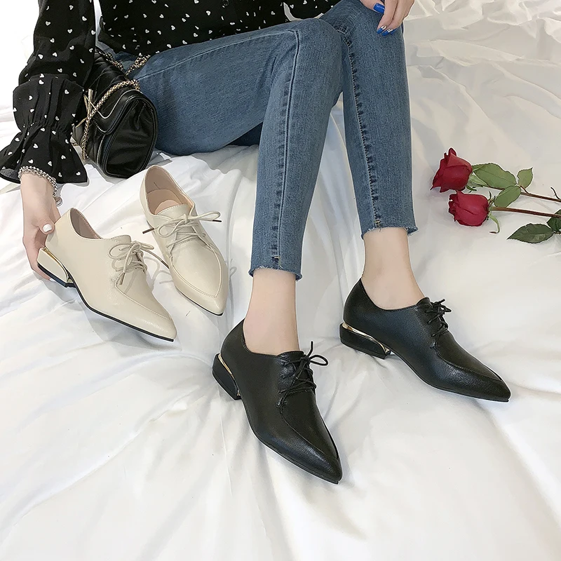 Новинка 2020 Весенняя модная женская однотонная обувь Повседневная