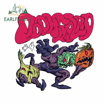 

EARLFAMILY 13cm x 12.8cm For Doom Salad Personality Car Sticker Creative Decal Waterproof Vinyl Material Car Assessoires Decor