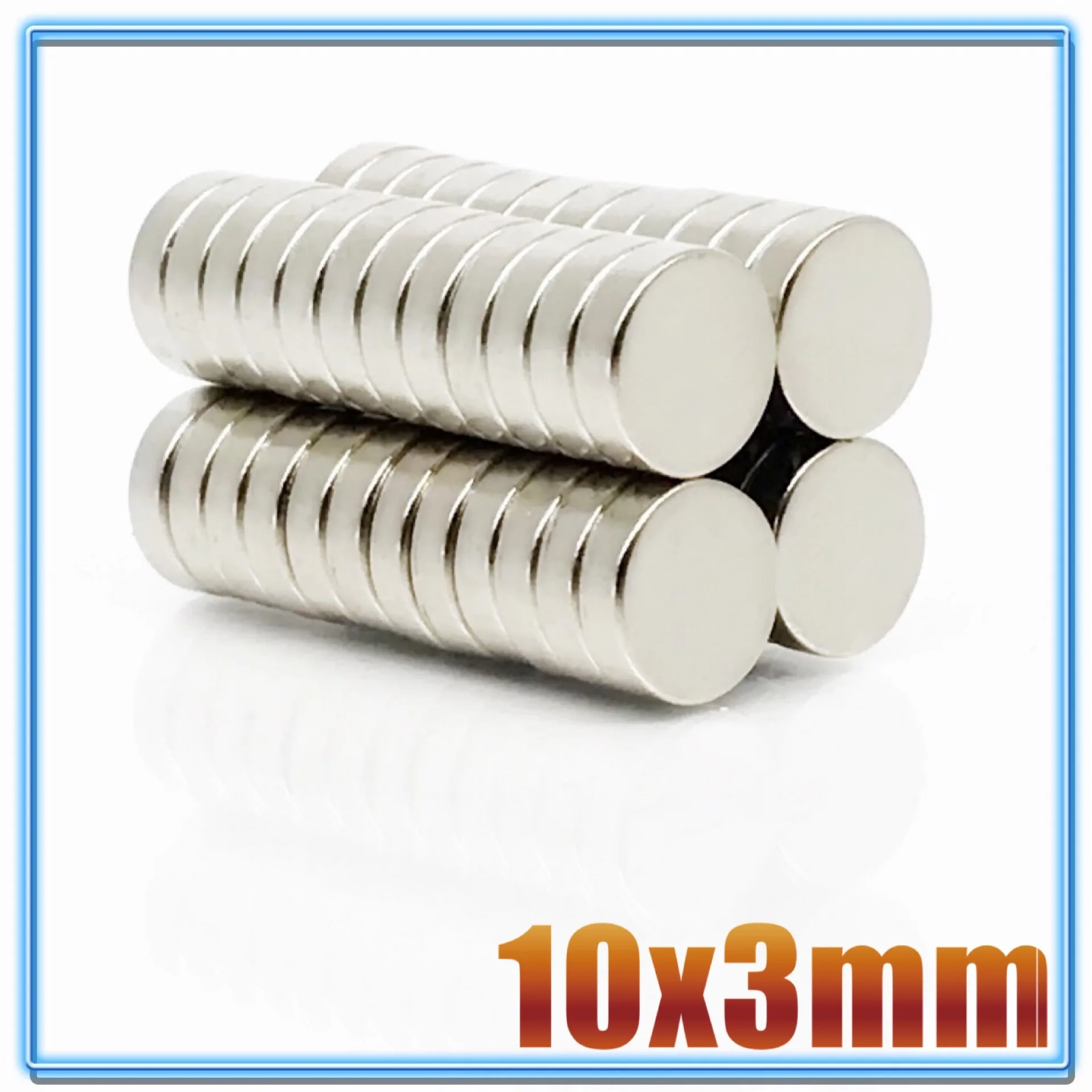 100Pcs Round Neodymium Magnets 10x1 10x2 10x3 10x4 10x5 10X8 10x10 mm 10X1.5