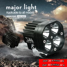 Алюминиевый 60 Вт Светодиодный точечный светильник, точечный светильник, Универсальный мотоциклетный головной светильник, Дневной светильник, точечный светильник, налобный фонарь, декоративная лампа