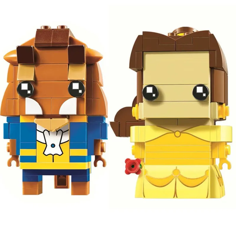 

2019 Brickheadz Girl Friends Princess Beauty And The Beast Princess Bell Building Blocks Bricks Kids Toys