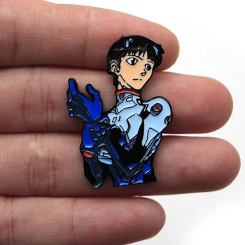 

30pcs/Lot Fashion Enamel Lapel Shinji Brooches Badges Backpack Cute Pins Gifts For Friends Wholesale Jewelry PNA2399