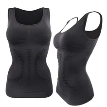 Комфортное Нижнее белье, майка, топ, Корректирующее белье, бесшовное, Корректирующее белье, майка, топ, камзол, лето, GDD99
