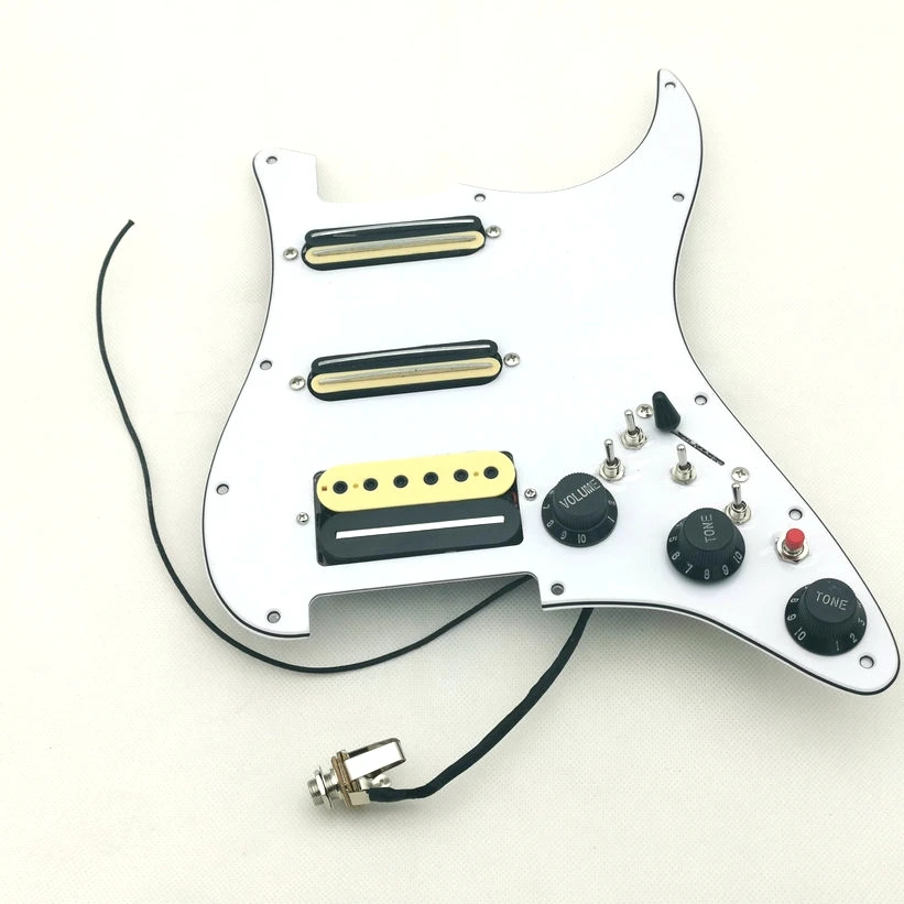 

Strat Guitar Pickups Super Wiring Assembly Alnico 5 Dual Rail Humbucker Pickups 20 style combination