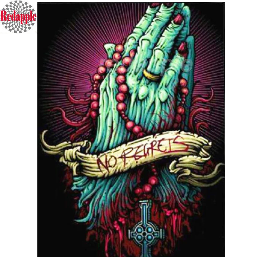 Украшение на Хэллоуин алмазная живопись полностью квадратная круглая картина