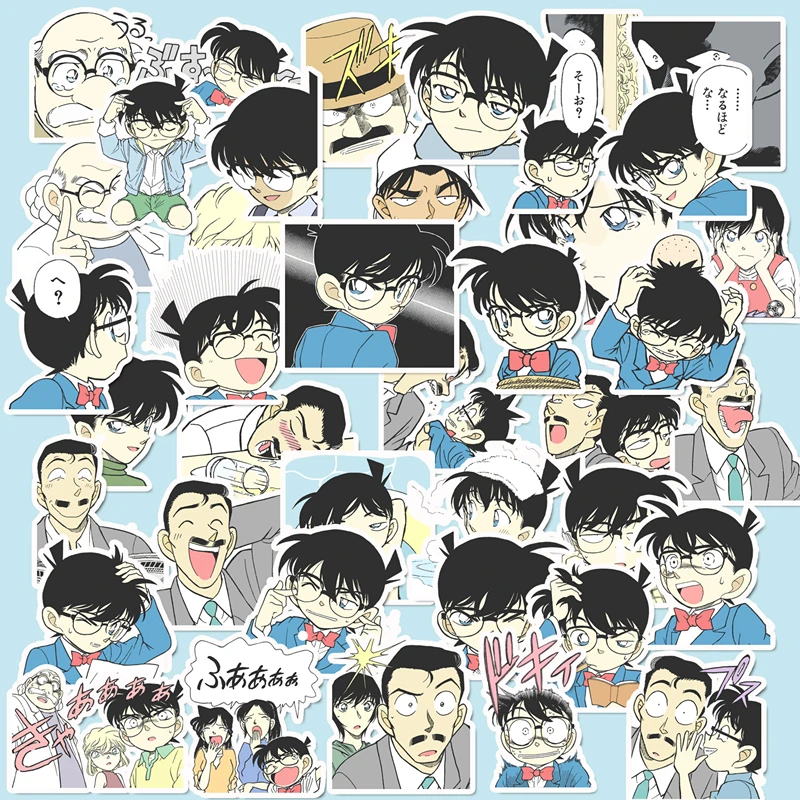 

40 Pcs Japanese anime Detective Conan Stickers for Luggage Laptop Skateboard Bicycle Motorcycle Styling Decals Fashion Sticker