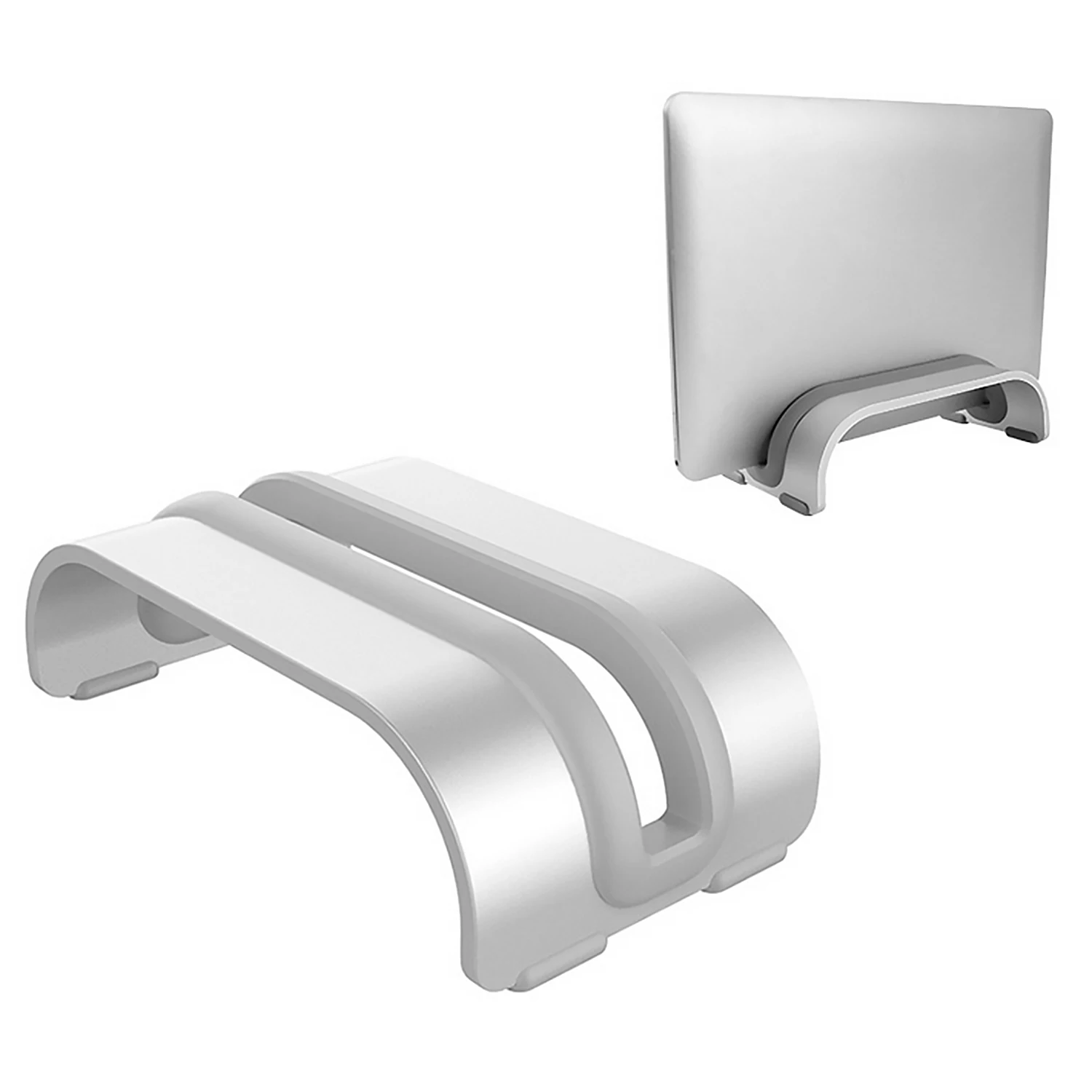 Besegad Vertical Laptop Stand Tablet Cooling Support Bracket Holder Erected Aluminum Alloy for Macbook Imac Air Pro Accessories
