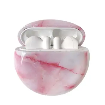 

Marble Pattern Headset Case Hard PC Protective Cover for Huawei-Freebuds 3 28GE