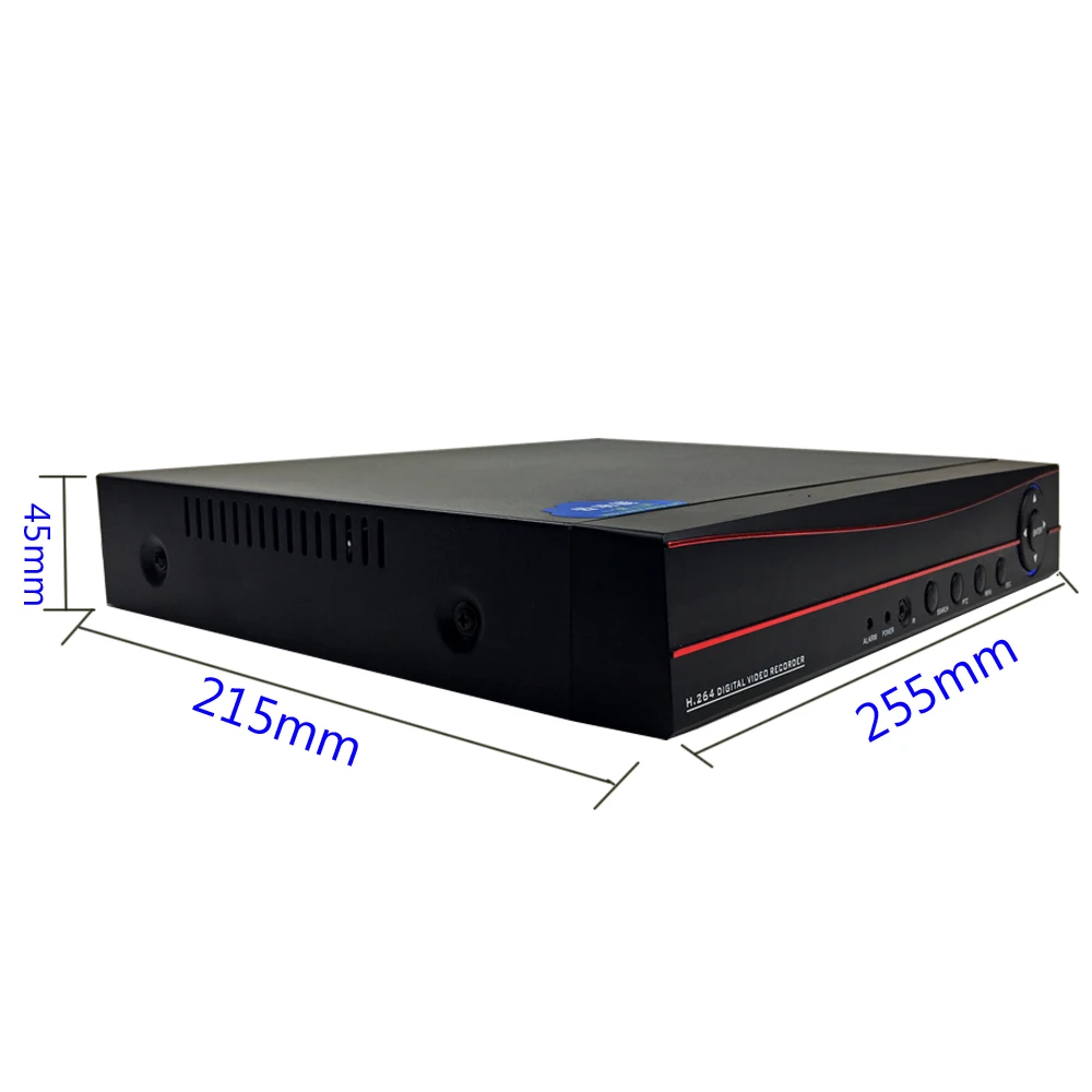 4 канальный гибридный видеорегистратор 4CH DVR красный панель безопасности P2P Облако Ip камера Onvif HDMI VGA выход BNC для AHD Tvi Cvi аналоговый Ip Камера