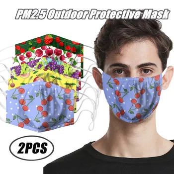 

2PC Face Cover Outdoor Defferent Colors Reusable Dustproof Windproof mascaras Foggy Haze Anti-spitting Quick-drying Face Cover