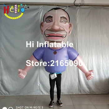 

2 m high moving inflatable cartoon man costumes for advertising