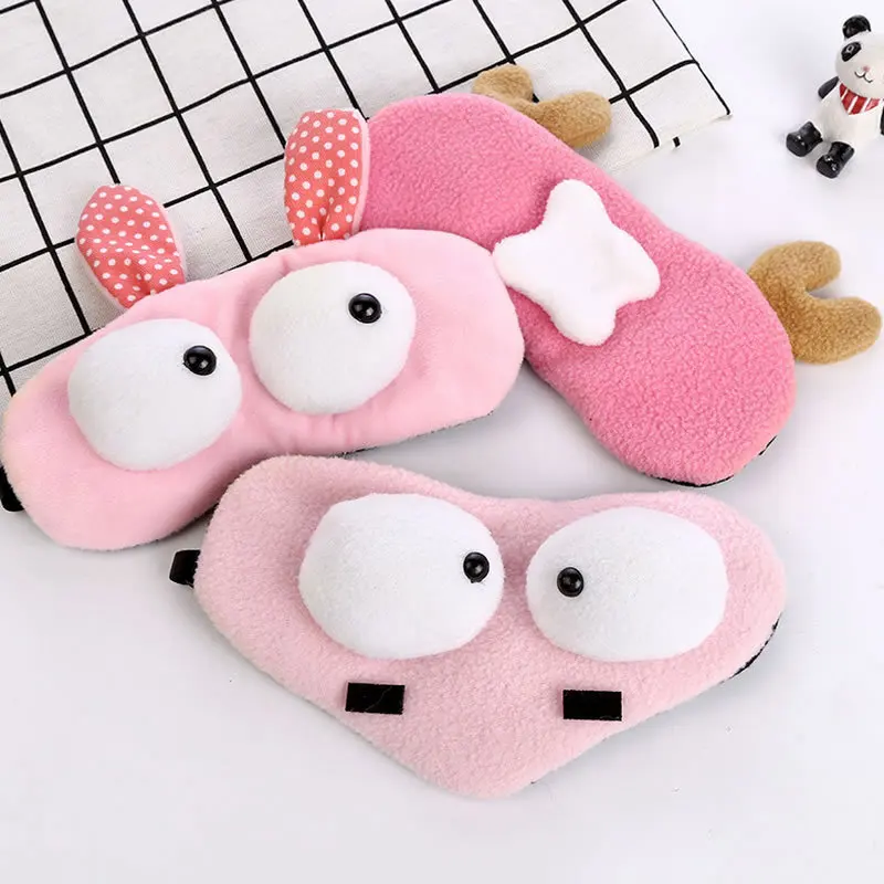

Korean-style Cute Cartoon Plush Bigeye Sleep Eye Patch Rest Shade Eye Protection Ice Pad Eye Patch Ice Eyeshade