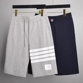 

2020 Fashion TB THOM Brand Shorts Men Women Summer Cotton Casual Sports Trousers Tracksuit Bottoms Jogger Track Pants
