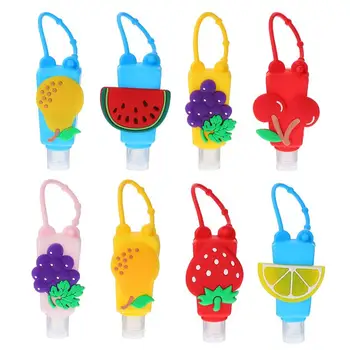 

1 Set 8 Pcs 30ml Silicone Bottle Covers Hand Sanitizer Bottles (Red Orange)