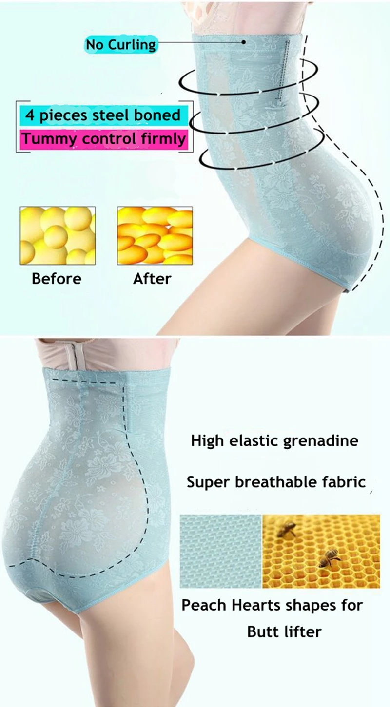 Women Corrective Underwear Waist Shapers Postpartum Tummy Control Pants High Waist Women Body Shaper Waist Corset Panties Thin