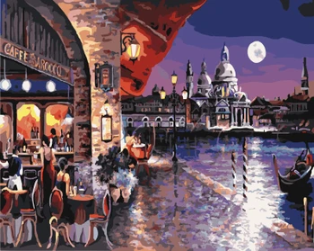 

PAINTBOY Landscape Framed Pictures DIY Painting By Numbers Acrylic Painting On Canvas Wall Art For Living Room Home Decor