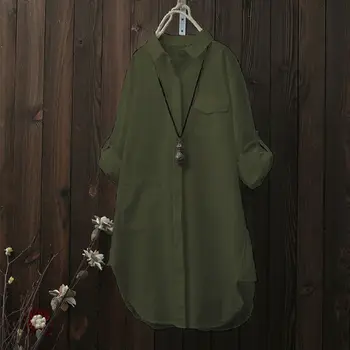 

Autumn Shirt Women Oversize Blouse Casual Top Streetwear 2019 Women Solid Shirt Ladies Blouses Plus Size Baggy Tunics Shirts