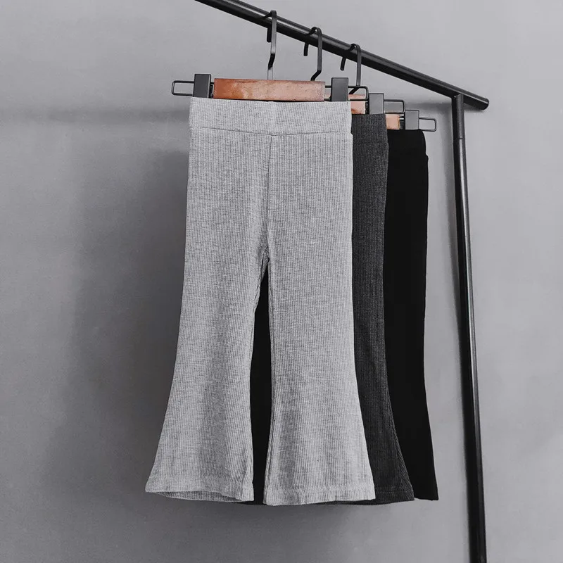 Kids Girls Pants High Waist Elasticity Skinny Wide-leg Spring Summer Children's Clothing girls pants kids pants girls trousers