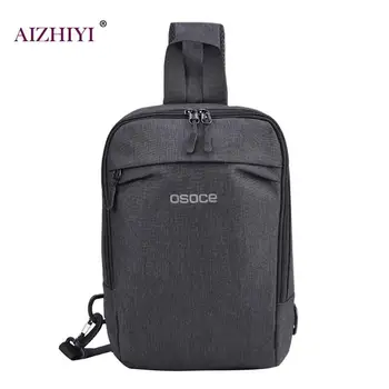 

Men Fanny Waist Bag Male Casual Solid Color Chest Bags Business Casual Messengers Bags Large Capacity Phone Zipper Pouch