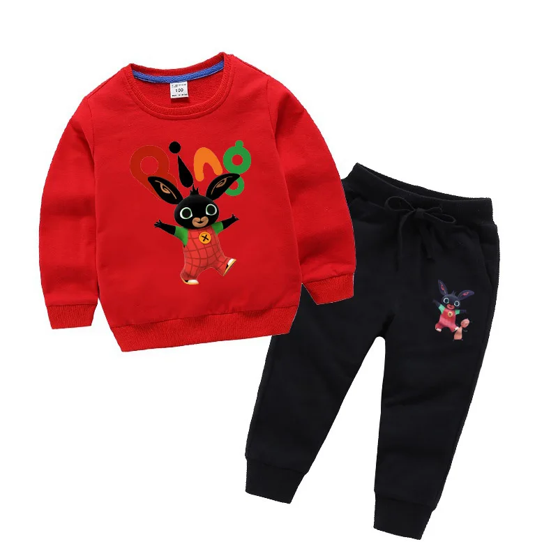 Bing Bung/комплект для мальчиков, новинка года, весенне-Осенняя детская одежда для мальчиков, свитер+ штаны, детский спортивный костюм из двух предметов с героями мультфильмов
